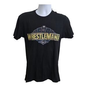 WWE WrestleMania 41 Las Vegas T-Shirt John Cena Black WWE Event Shirt Small